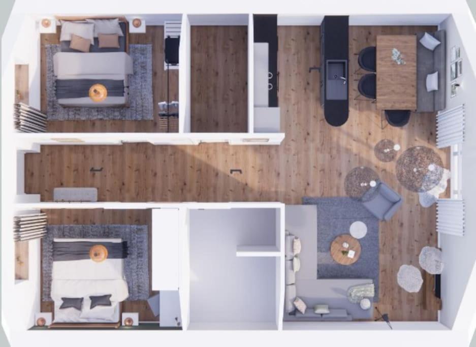 Apartmán Der Schuppen Mildstedt Exteriér fotografie
